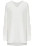 12 STOREEZ semi-sheer cotton-silk blend blouse - White