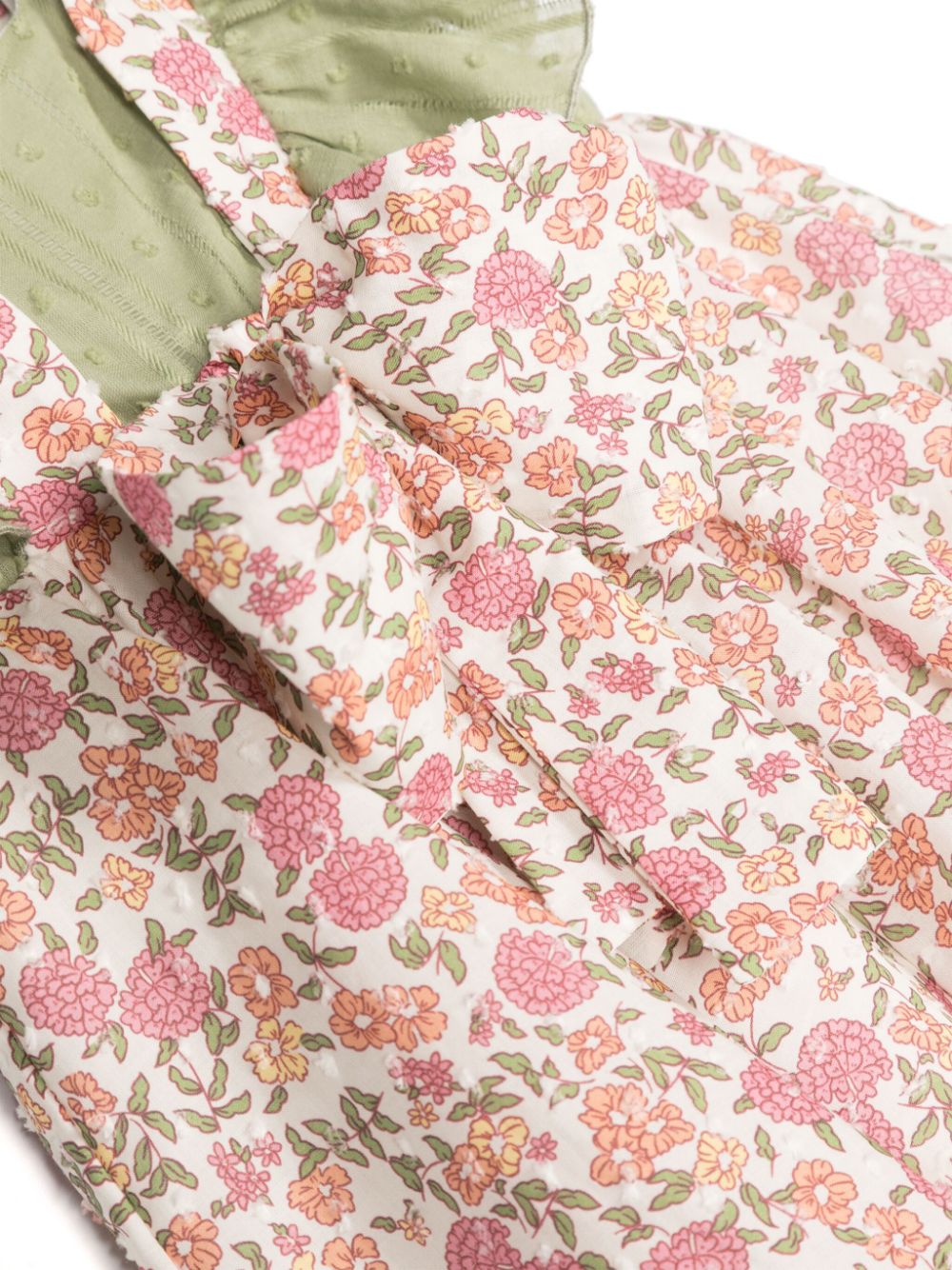 Shop La Stupenderia Bow-detail Floral-print Dress In Pink
