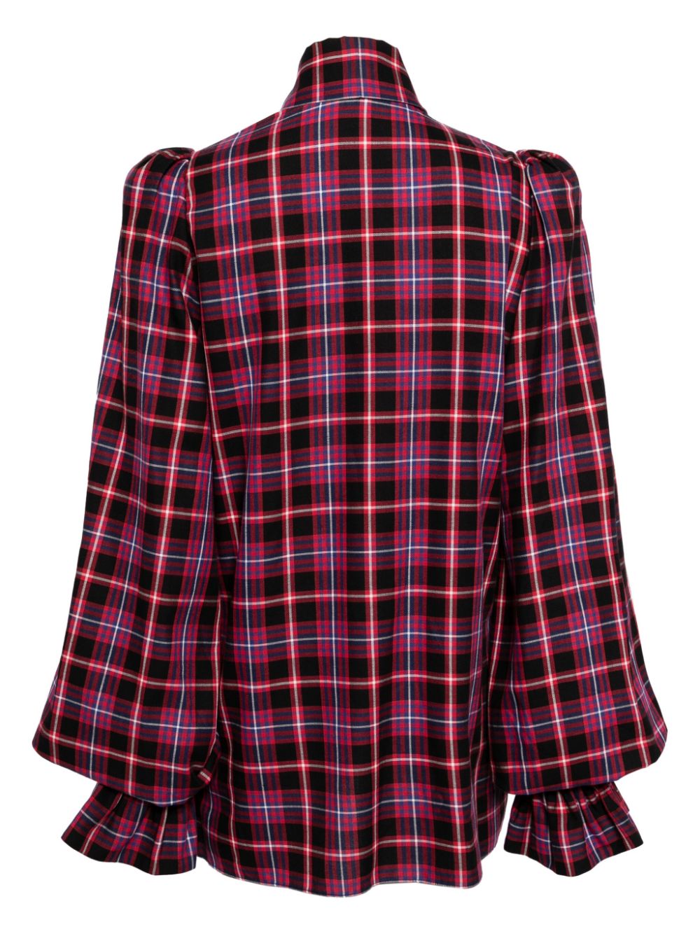 Shop The Vampire's Wife The Mythical Checked Cotton Blouse In Red