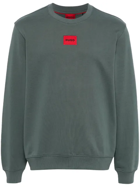 HUGO Sweatshirt mit Logo-Stickerei