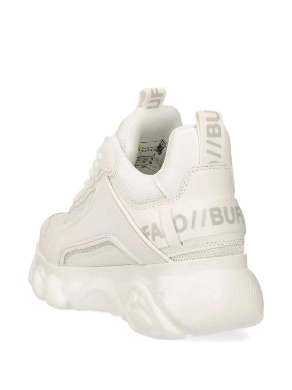 Buffalo Mesh sneakers met chunky zool - Wit