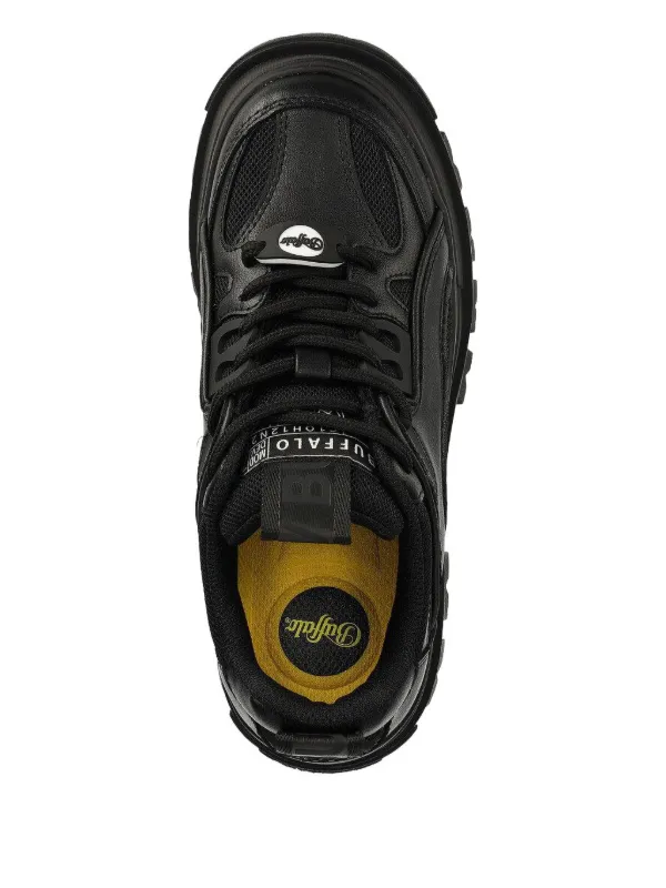 EU37】他サイズ有 Buffalo バッファロー 黒 厚底 VEGAN 新品