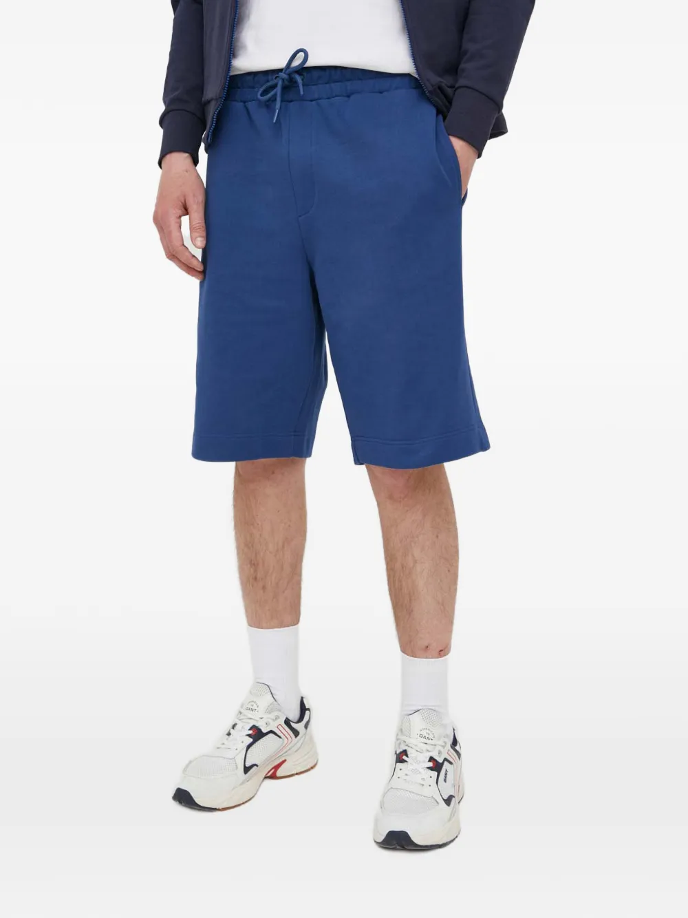 Trussardi drawstring track shorts - Blu