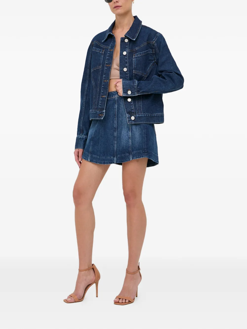  Trussardi Button-up Denim Jacket - Blue 