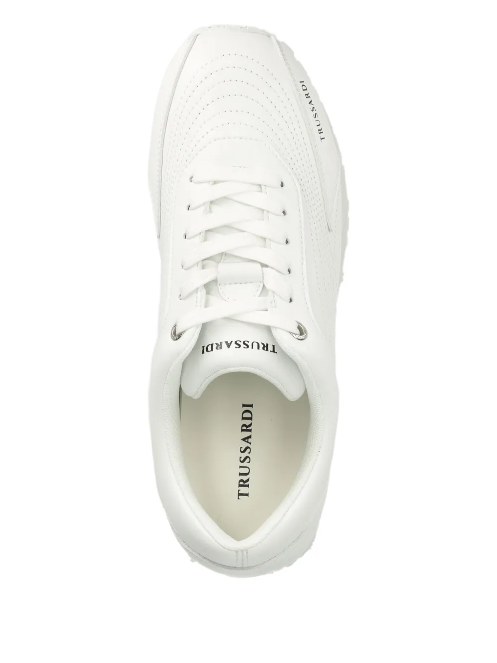 Trussardi Logo-print Sneakers In White