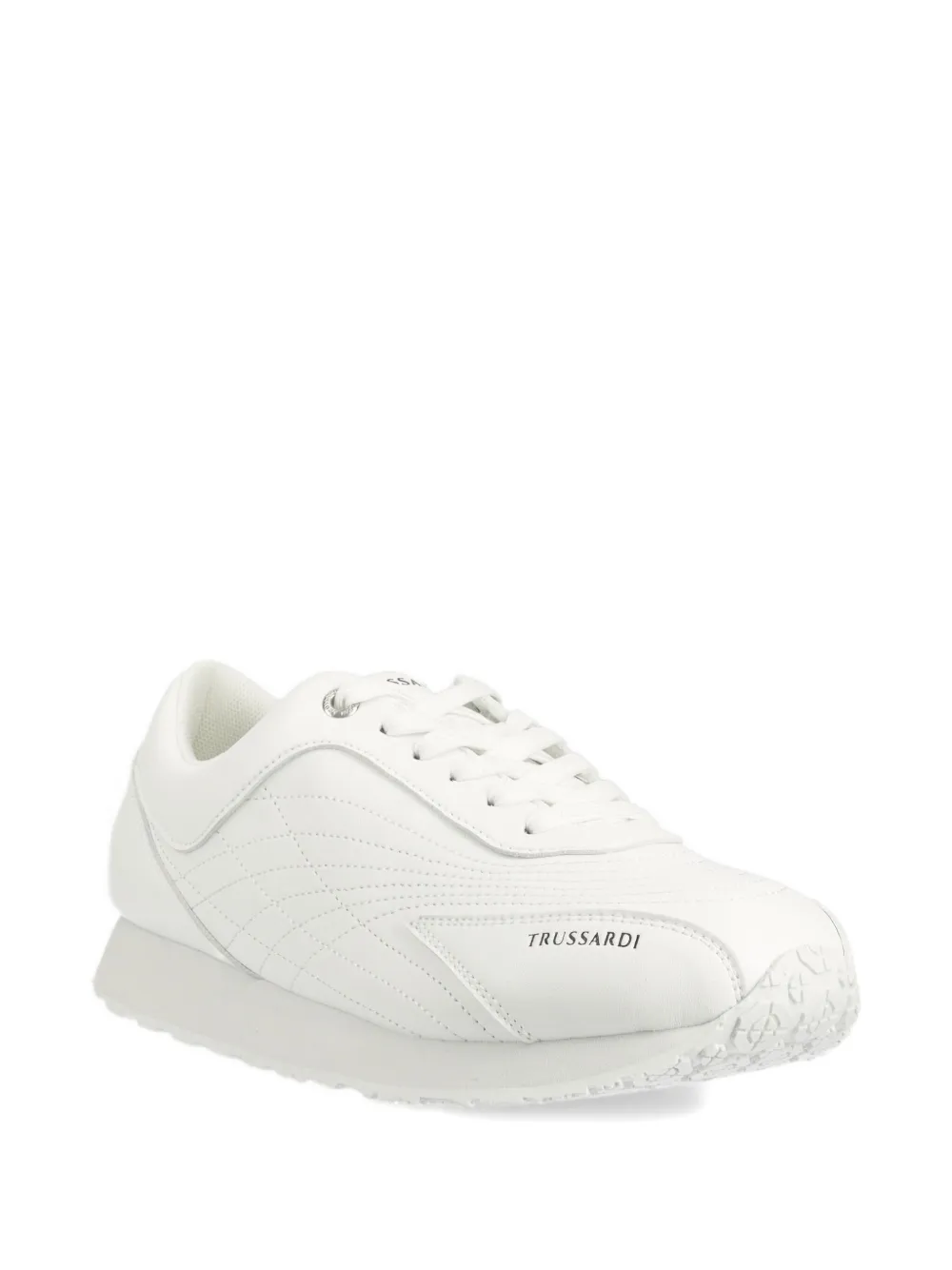 Trussardi Logo-print Sneakers In White