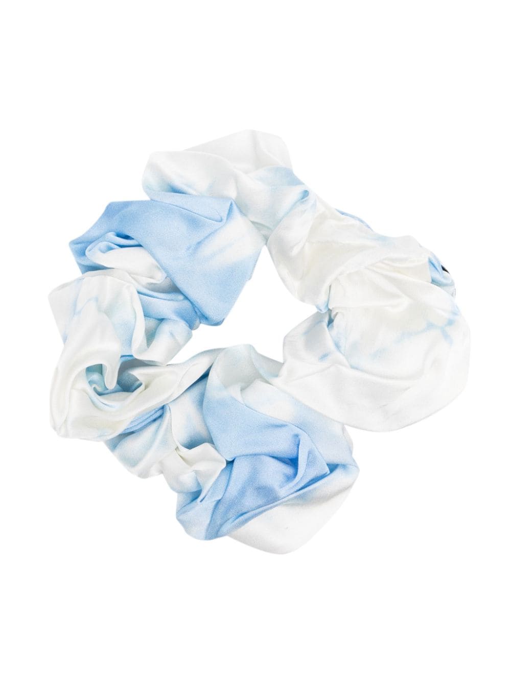 Ganni Tie-dye Print Scrunchie In Blue