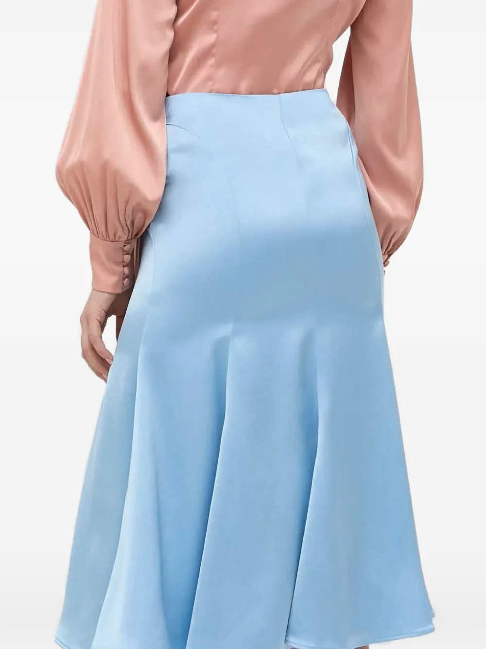  Trussardi Flared Midi Skirt - Blue 