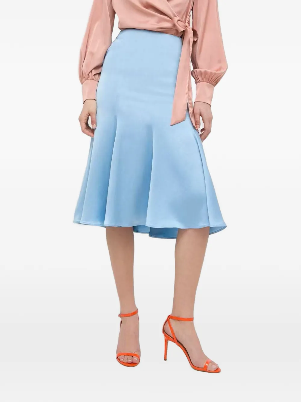 Trussardi flared midi skirt - Blu