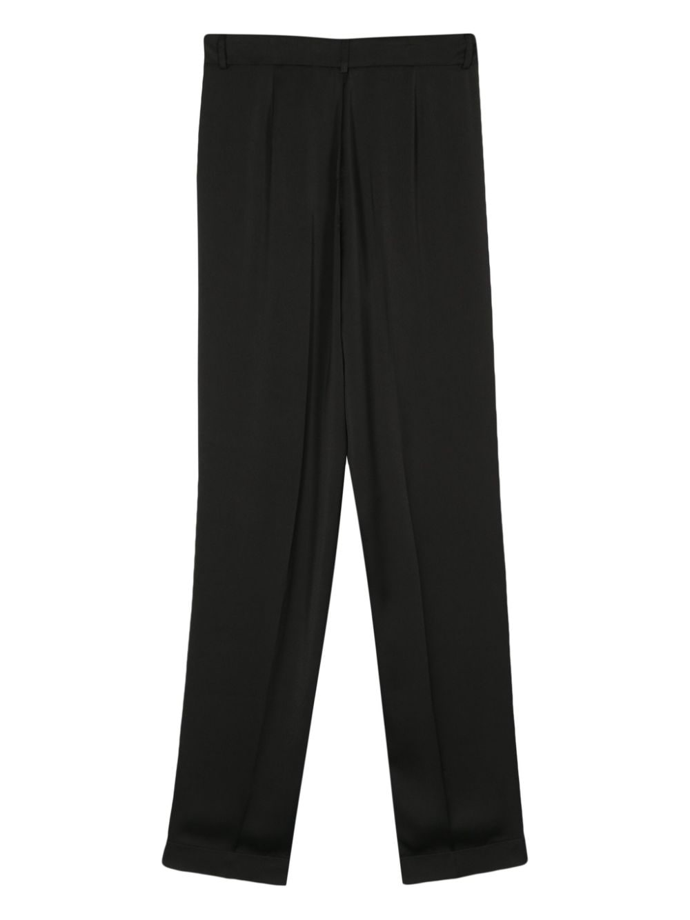 Blugirl Satijnen broek met logobedel - Zwart