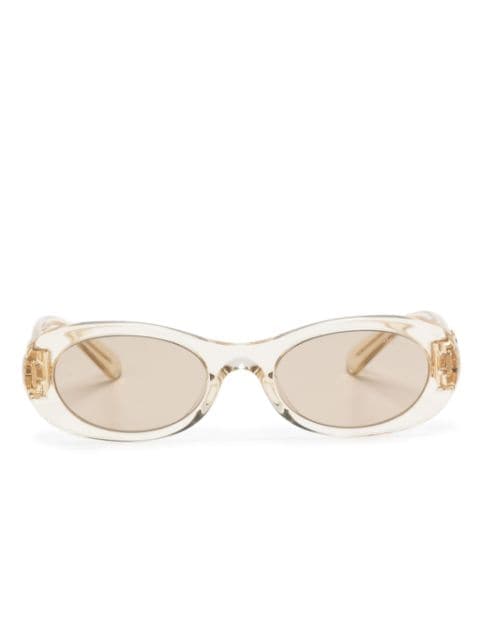 Miu Miu Eyewear نظارة شمس 'ميو غليمبس' بإطار بيضاوي