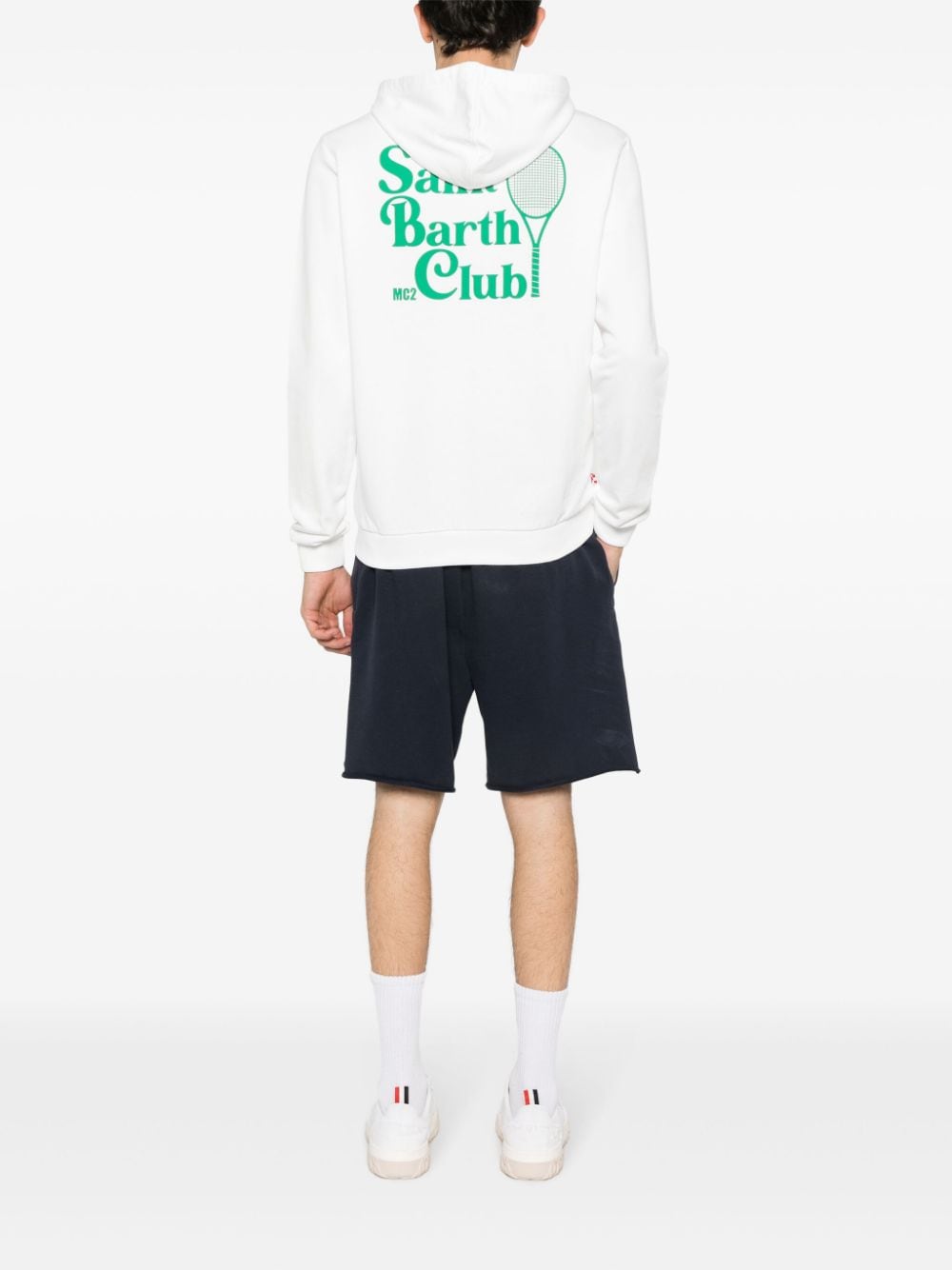 MC2 Saint Barth Tennis Club zip-up hoodie - Wit