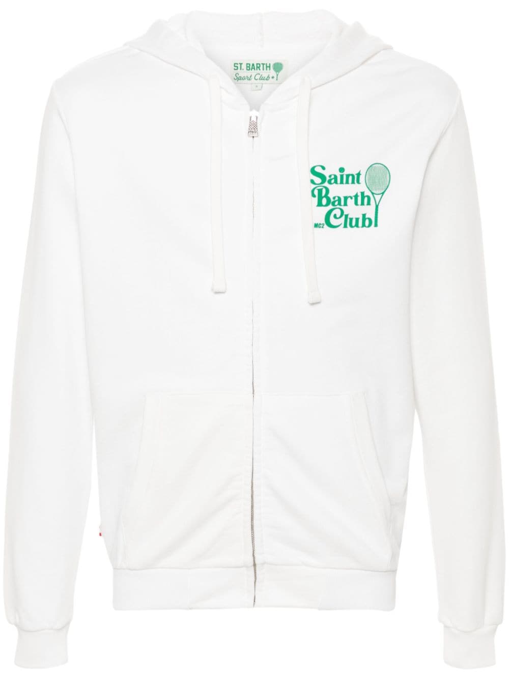 MC2 Saint Barth Tennis Club zip-up hoodie Wit
