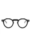 Lesca Pica round-frame glasses - Black