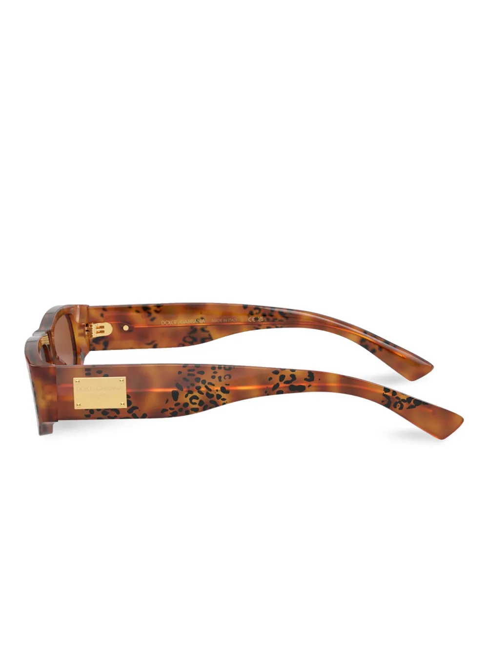 Dolce & Gabbana "mini Me" Sunglasses In 9v000 Leopard Havana