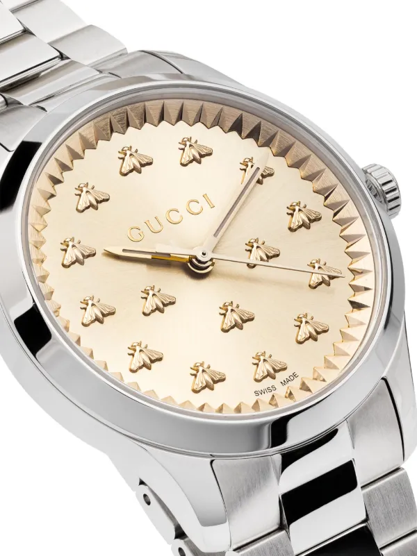 Gucci G-タイムレス 32mm 腕時計 | ゴールドトーン | FARFETCH JP