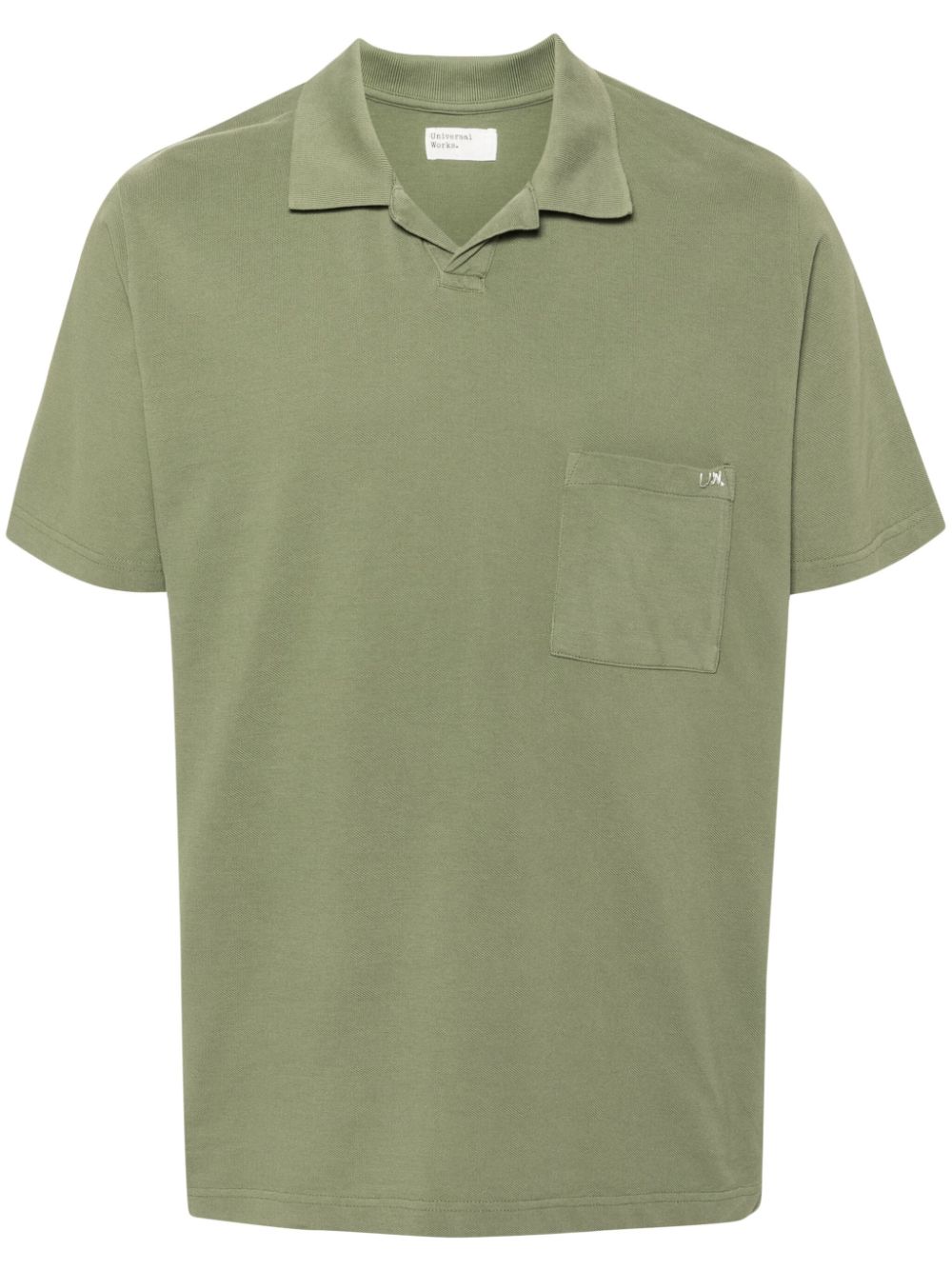 Universal Works Vacation Cotton Polo Shirt In Green