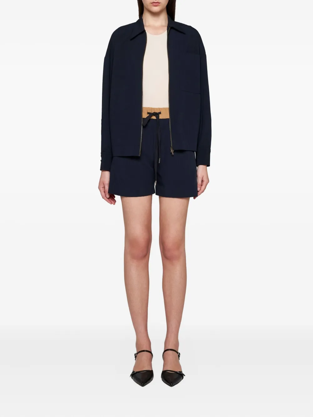 Blanca Vita drawstring shorts TOPAZIO