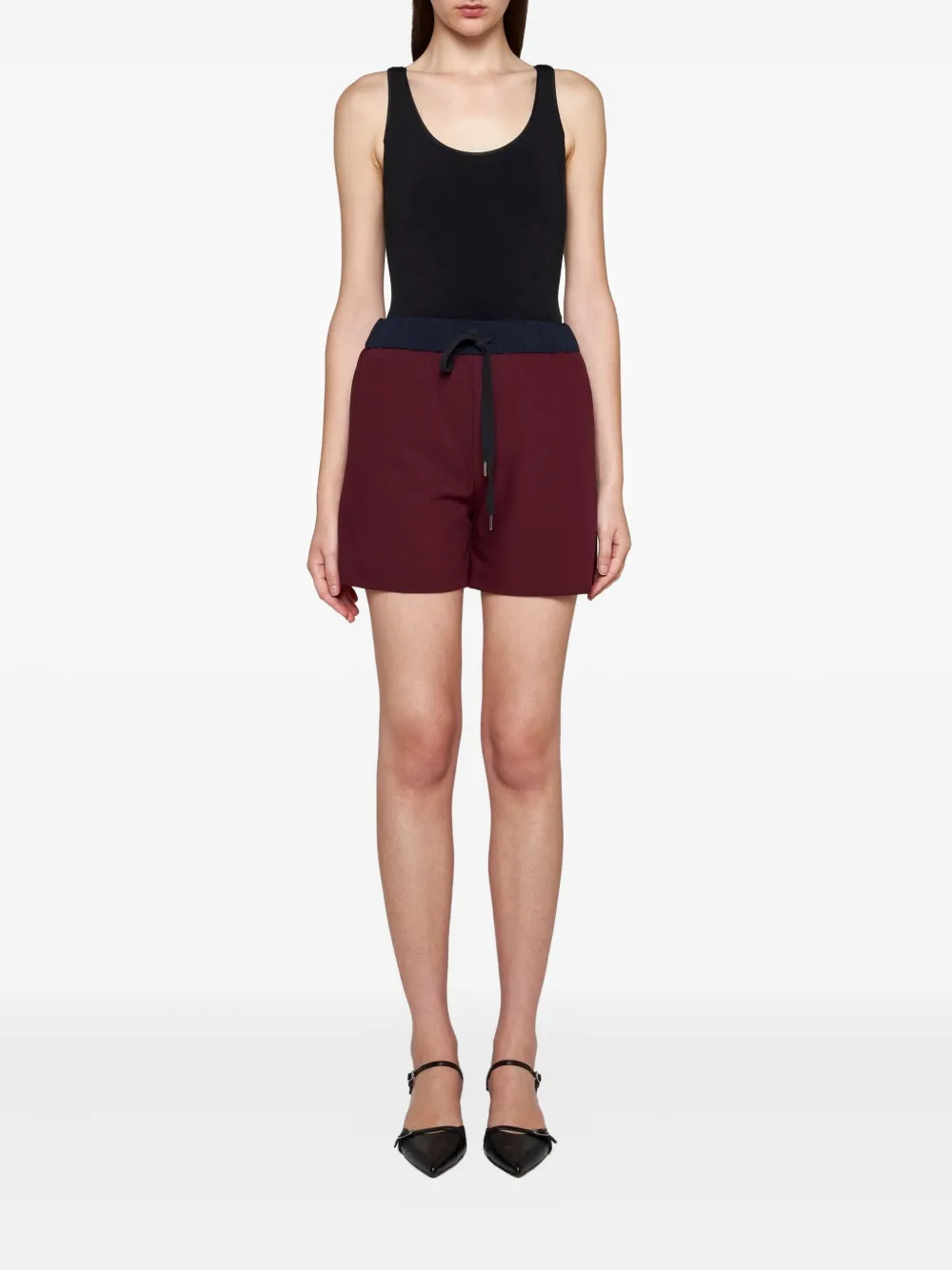 Blanca Vita drawstring shorts Rood