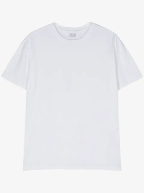 ASPESI t-shirt en coton à logo texturé