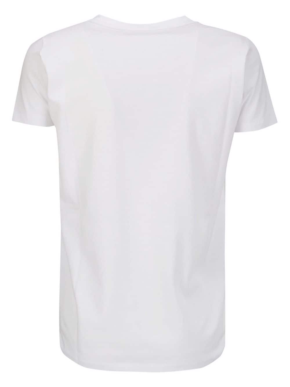 Shop Stefano Mortari Panelled Cotton T-shirt In White