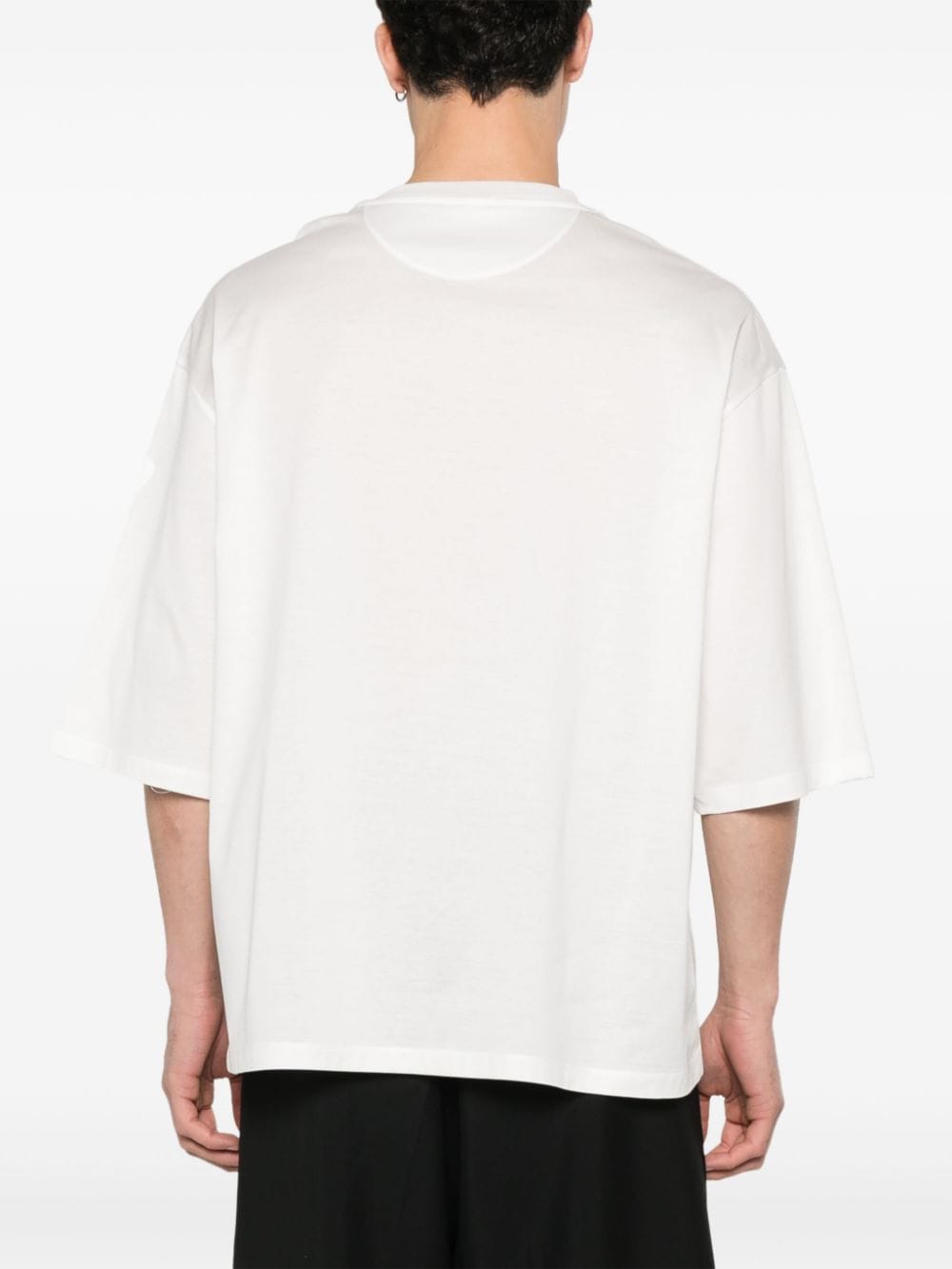 Shop Valentino Floral-stamp Cotton T-shirt In White