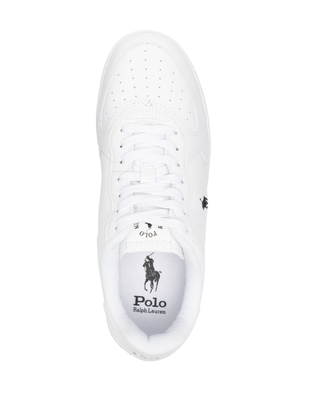 Shop Polo Ralph Lauren Court Low-top Sneakers In White