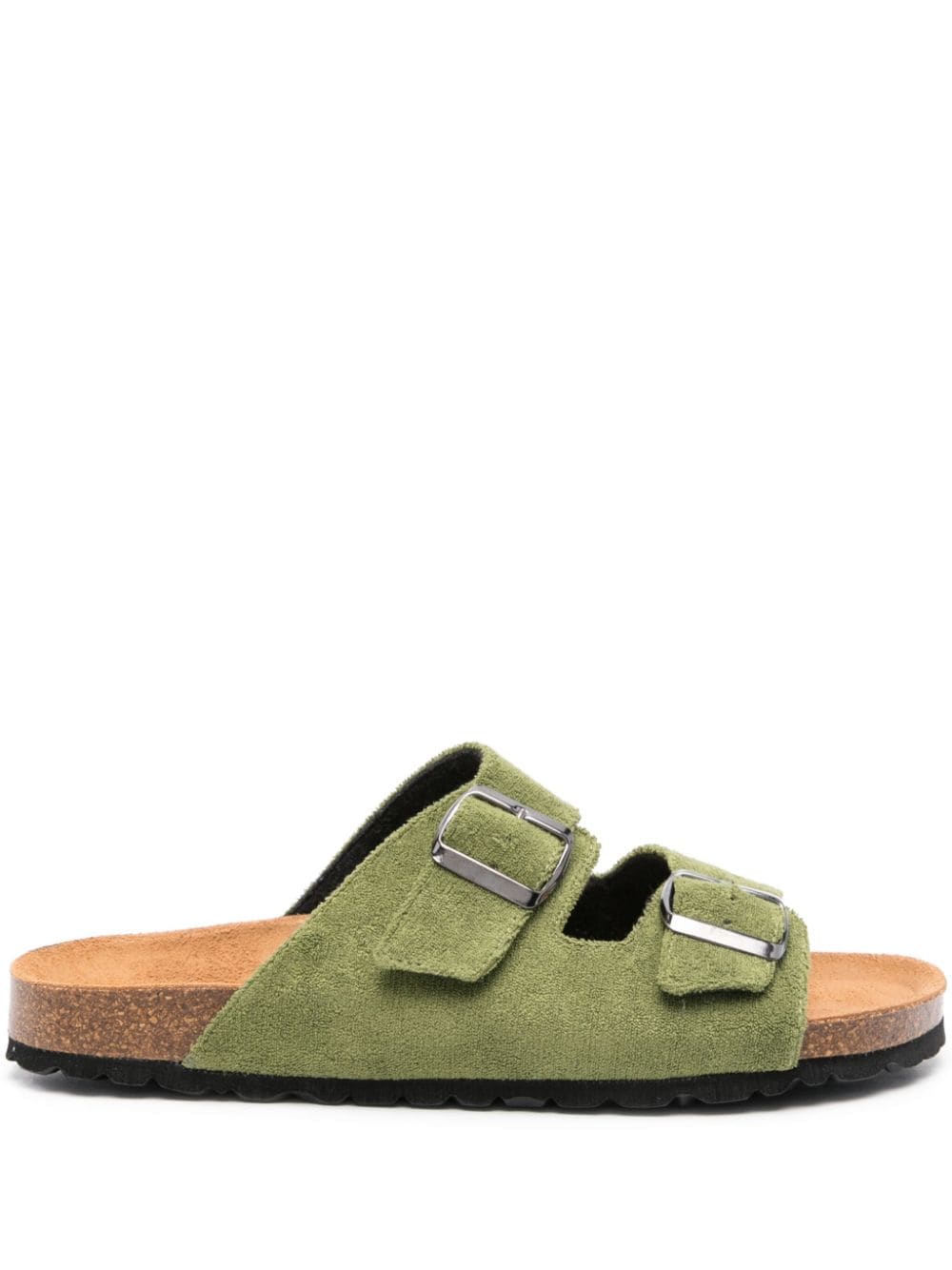 MC2 Saint Barth terrycloth open-toe sandals Green