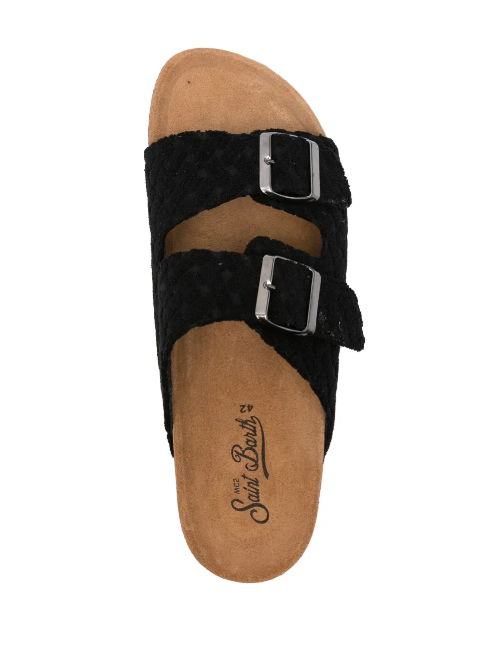 MC2 SAINT BARTH TERRYCLOTH OPEN-TOE SANDALS 
