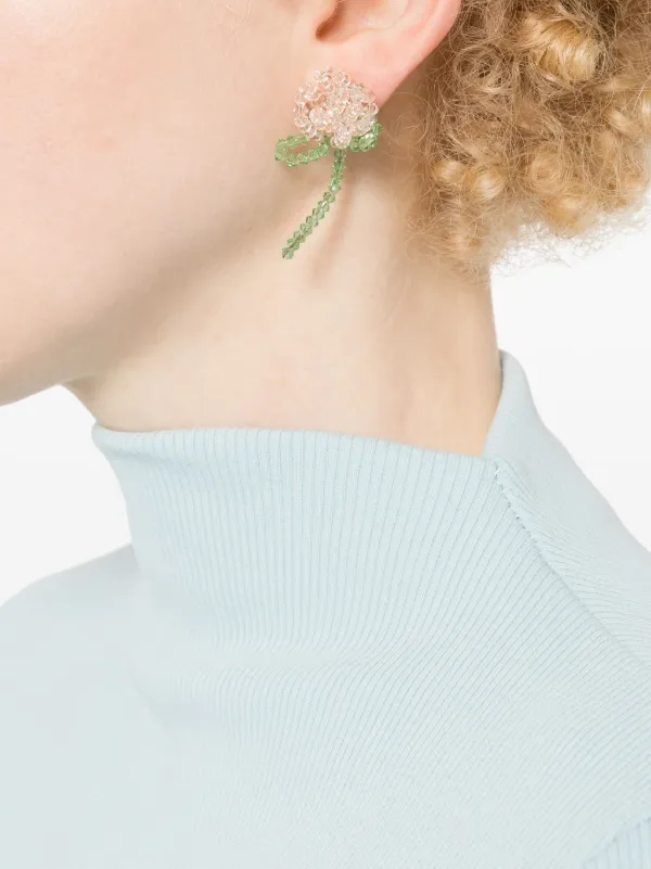 Simone Rocha フローラル ビーズピアス - Farfetch