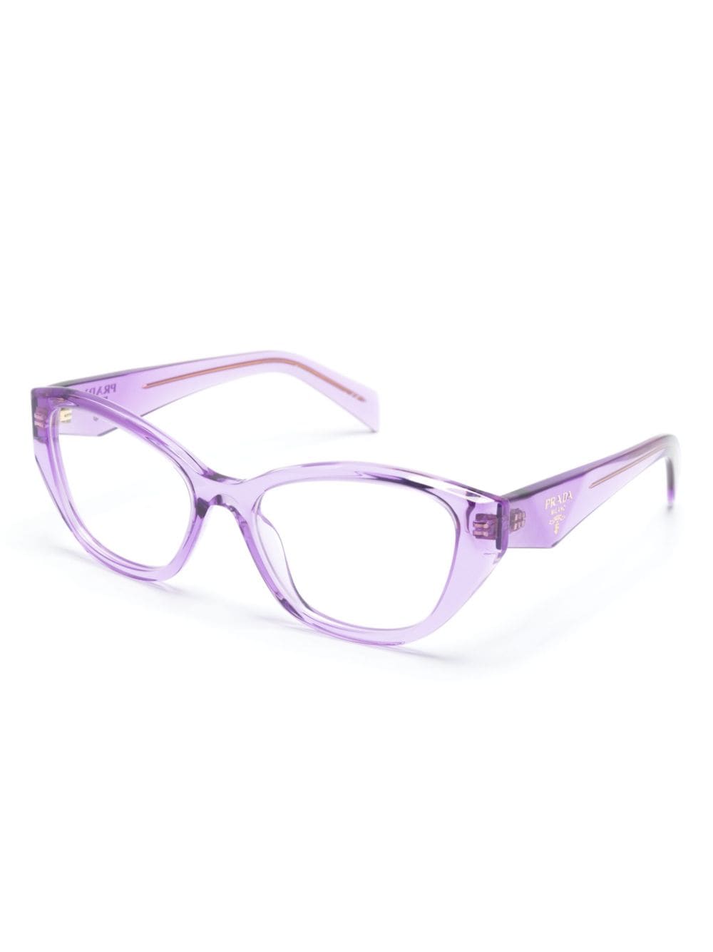 Shop Prada Butterfly-frame Glasses In Purple