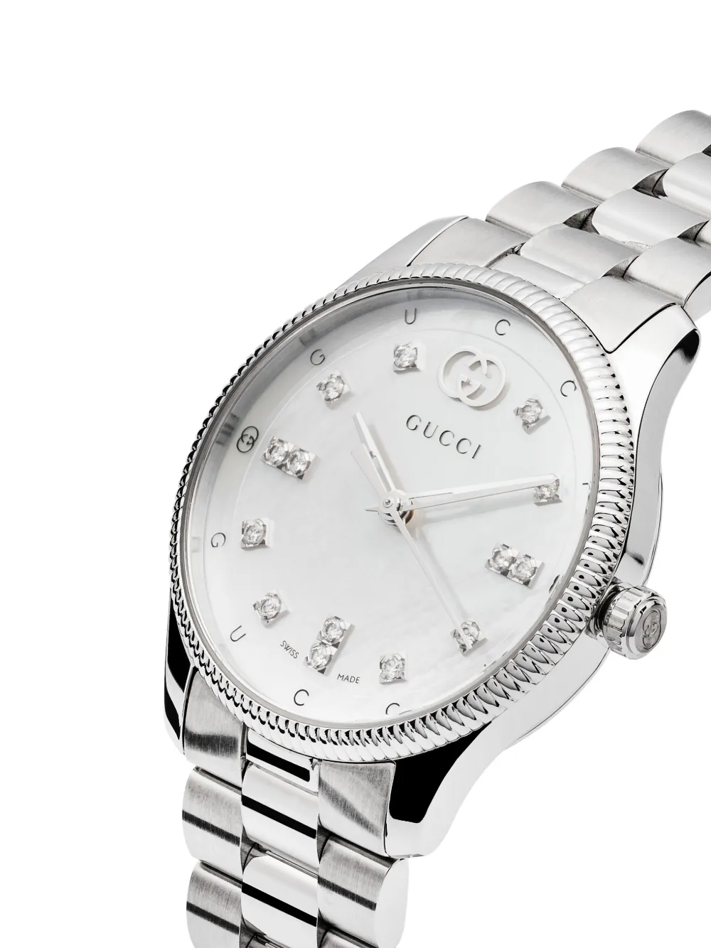 Shop Gucci G-timeless 29mm In White