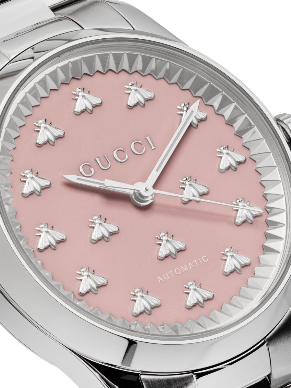 Shop Gucci G-timeless Multibee 38mm In Pink