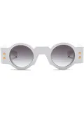 Balmain Eyewear Olivier round-frame sunglasses - White