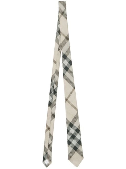Burberry checkered silk tie