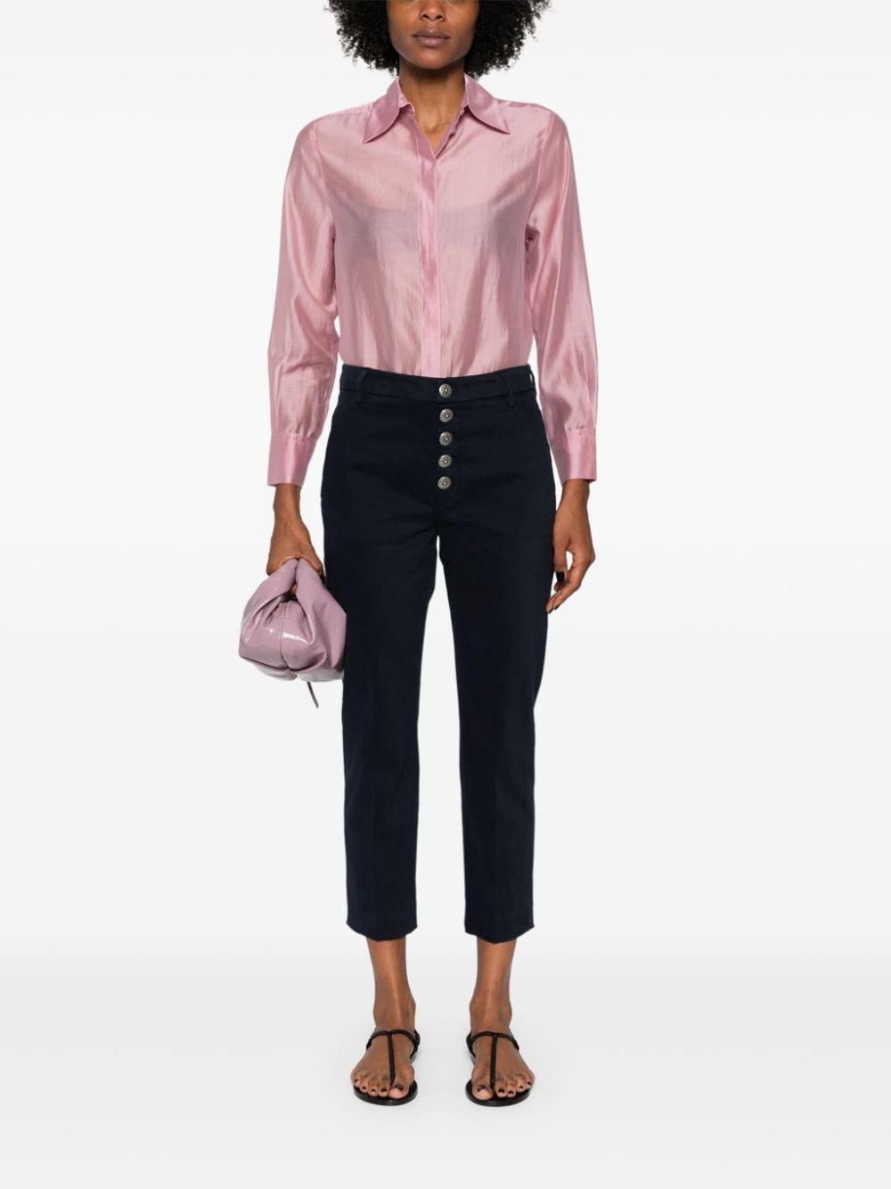 Blanca Vita Cedry semi-doorzichtige blouse - Roze