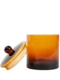 XLBoom medium Mika glass container (10cm x 16cm) - Orange