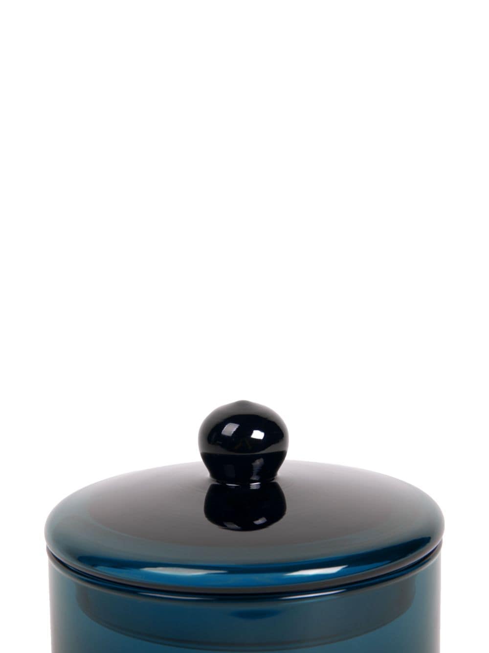 Shop Xlboom Medium Mika Glass Container (10cm X 16cm) In Blue