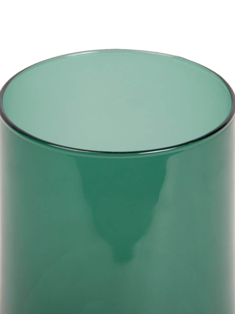 Shop Xlboom Medium Spinn Glass Vase (25cm) In Green