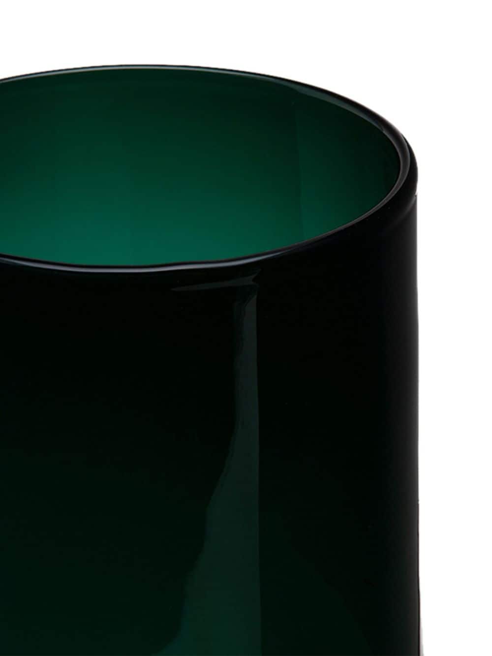 Shop Xlboom Large Spinn Glass Vase (31cm) In Green