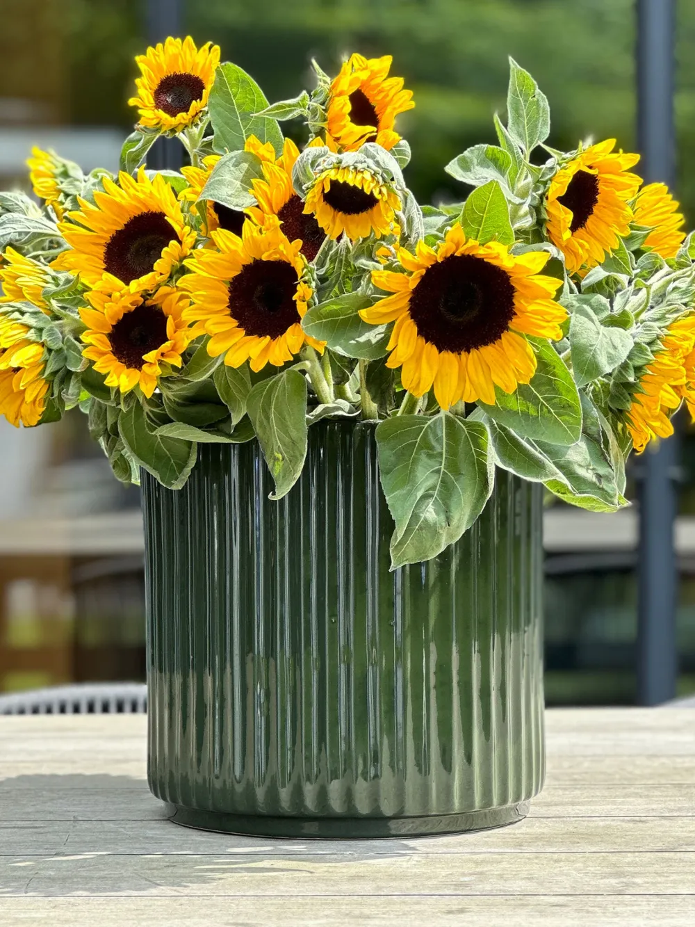 Xlboom Ikon Ceramic Pot (30cm X 30cm) In Green