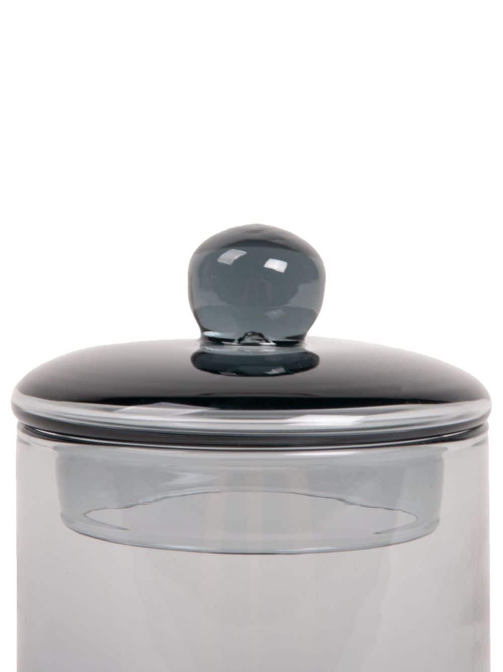 Shop Xlboom Large Mika Glass Canister (700g) In Grey