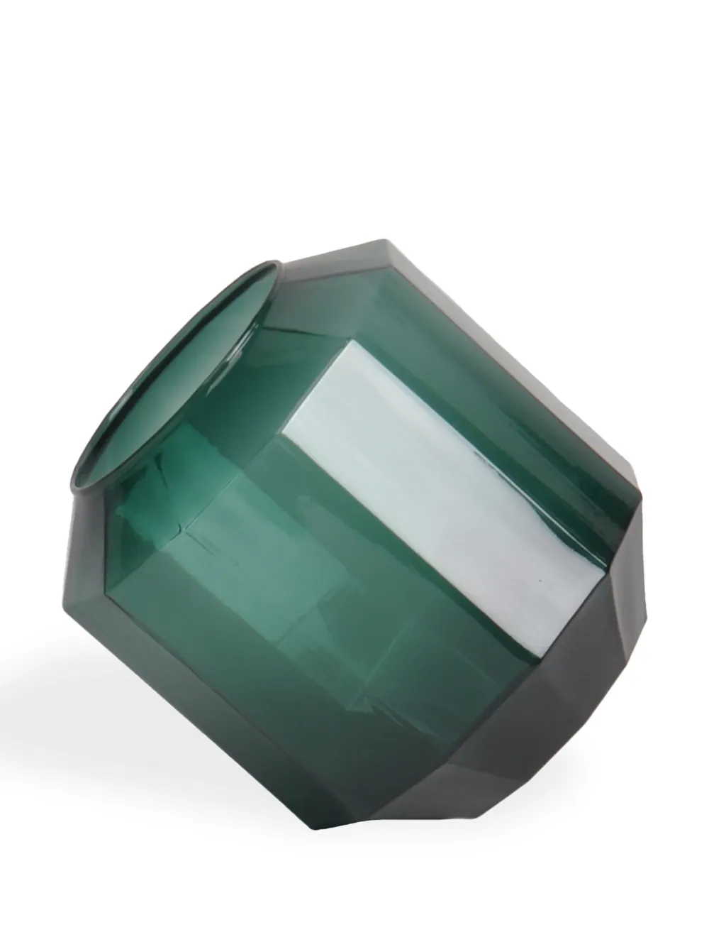 Xlboom Small Bliss Glass Vase (14cm X 16cm) In Green