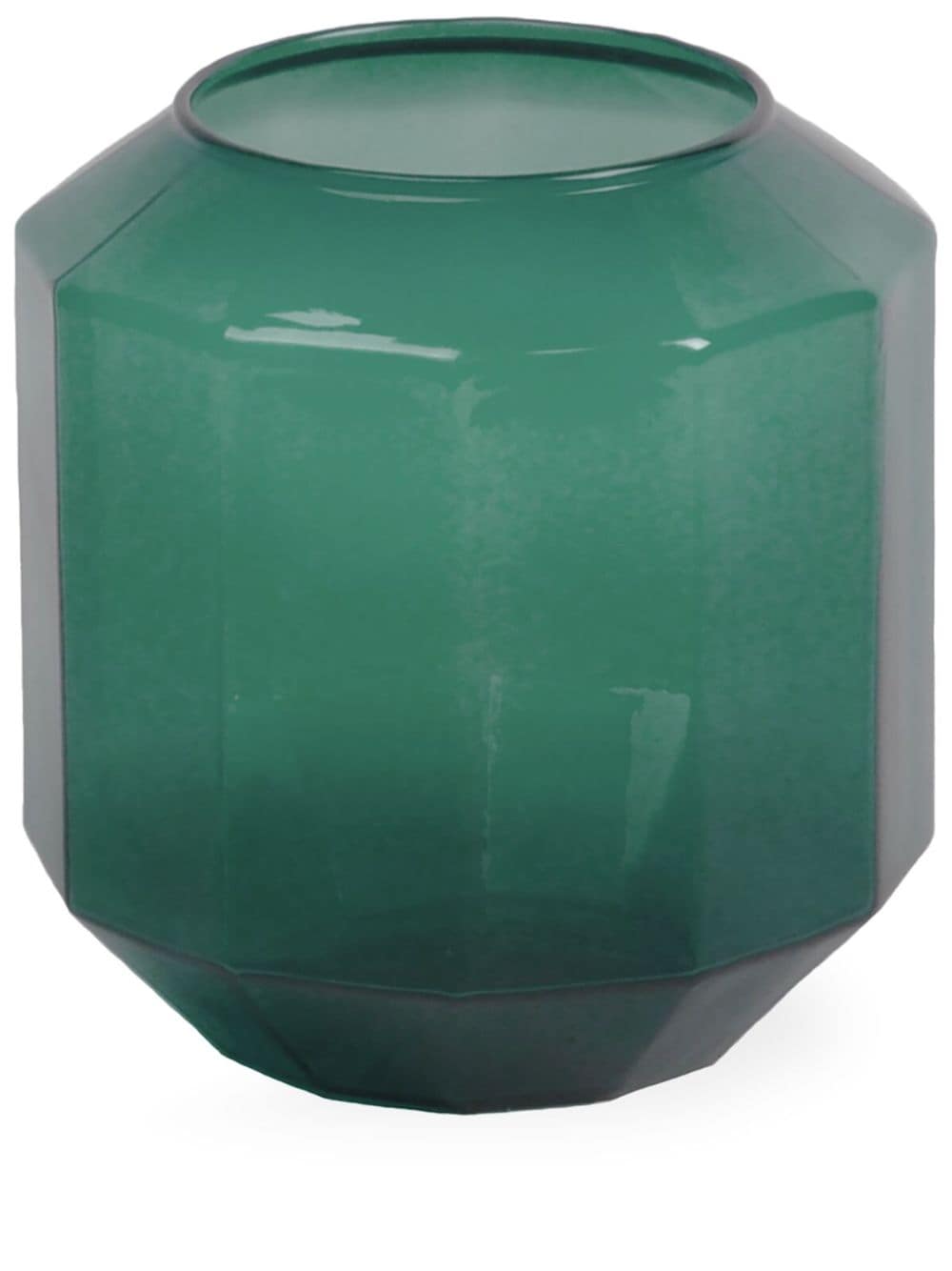 Xlboom Small Bliss Glass Vase (14cm X 16cm) In Green
