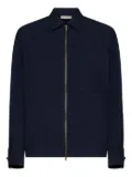 Blanca Vita zip-up silk jacket - Blue