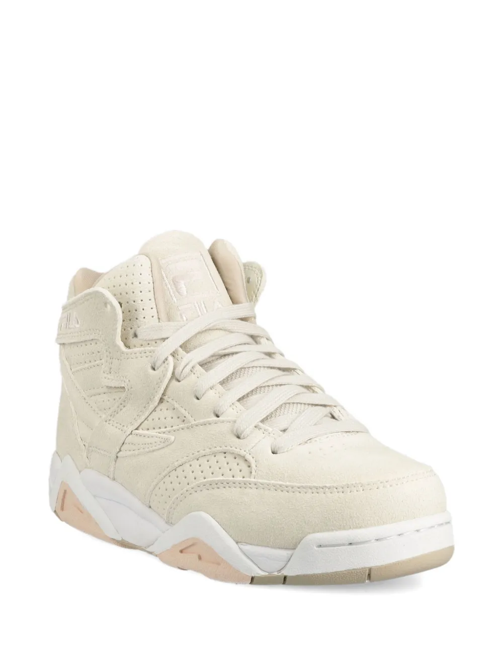 Fila High-top geperforeerde sneakers Beige