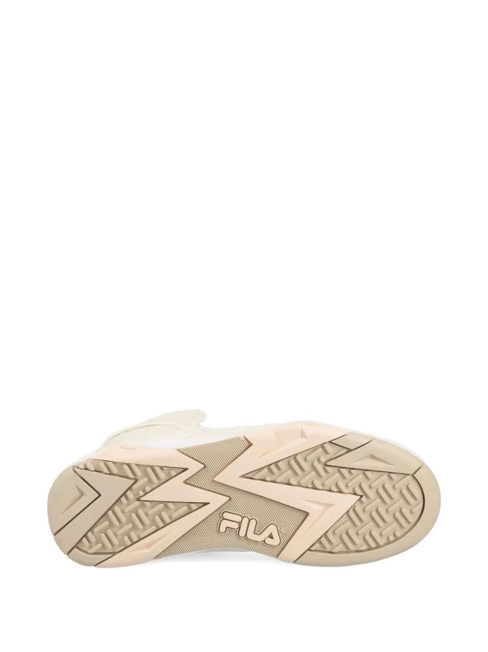 Fila High-top geperforeerde sneakers Beige