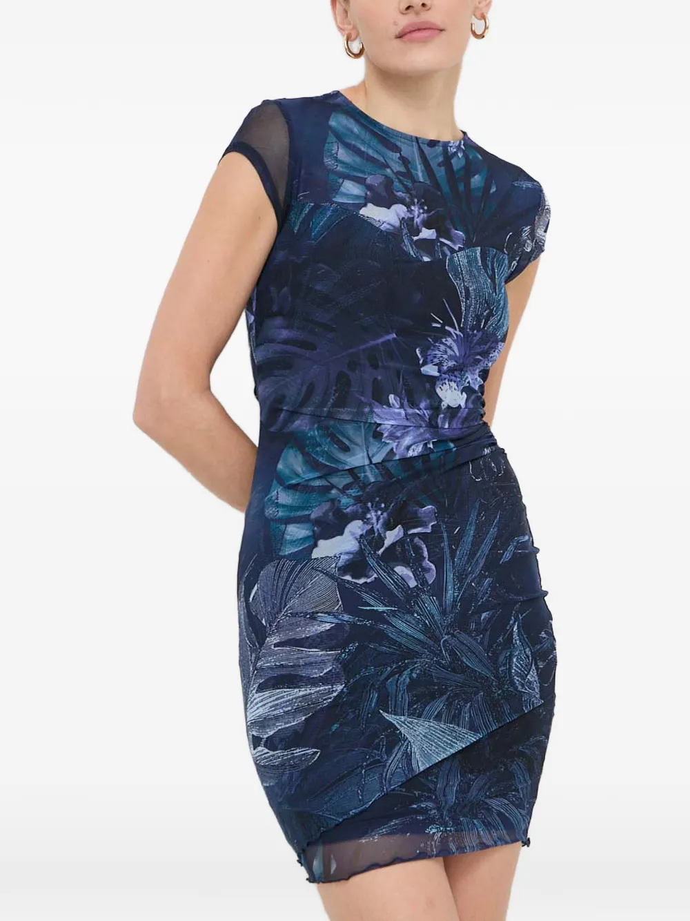 GUESS USA Abito corto a fiori - Blu