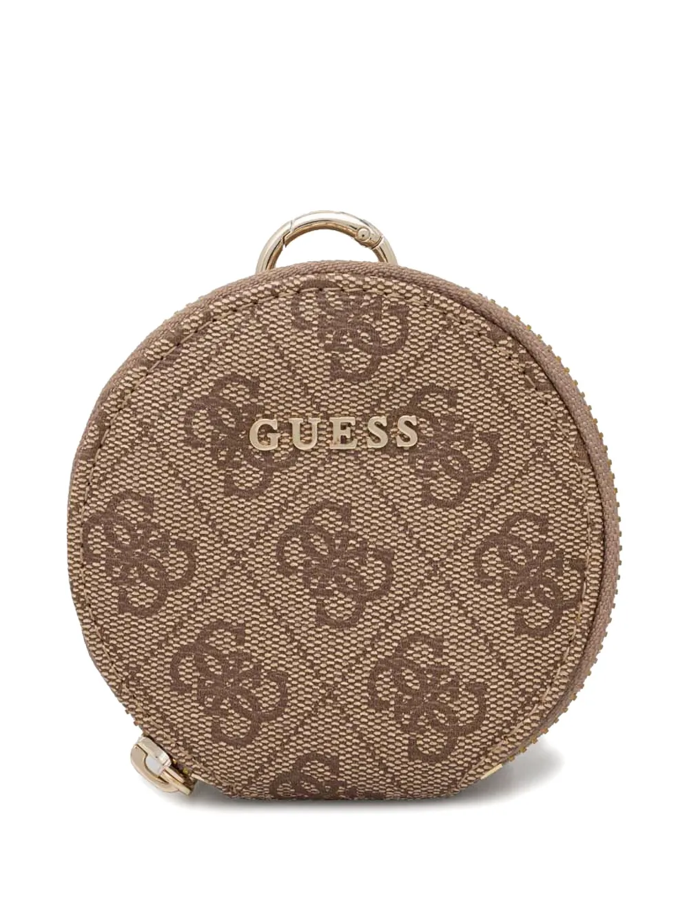 GUESS USA Riem met logo jacquard Beige