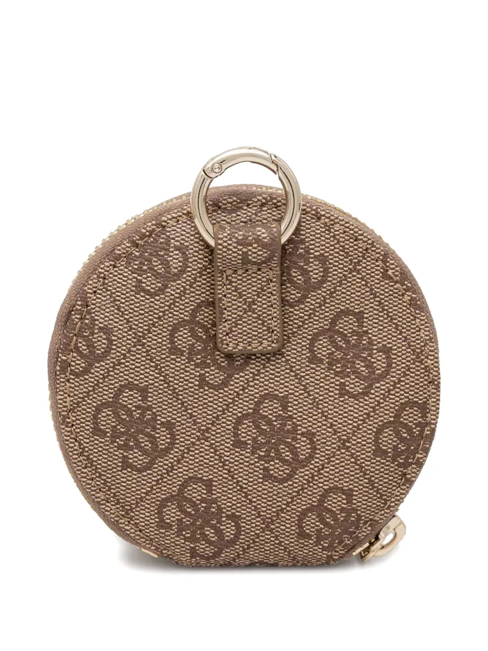 GUESS USA Riem met logo jacquard Beige